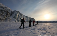 Snowshoeing on Lardbreen Glacier and Ice Caves visit